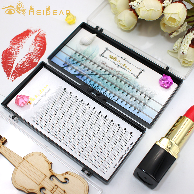 Private label packaging for best quality premade fans volume eyelash extensions